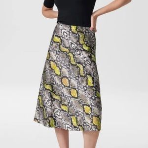 Midi Bias Skirt in Python by Universal Standard
